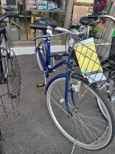 ★店頭にて試乗可★ J6252　シティサイクル　INNOVATION FACTORY　ブルー　27インチ　ダイナモライト　簡易クリーニング済　【リユースのサカイ柏店】　 中古自転車 　流山市 中古自転車 松戸市 中古自転車 我孫子市 中古自転車 船橋市 中古自転車 守谷市 中古自転車 取手市 中古自転車