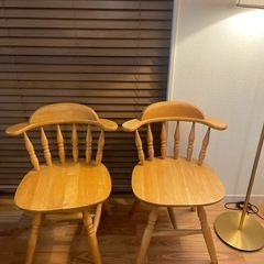 ダイニングチェア２脚セット