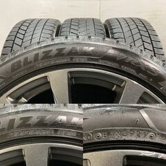 走行短め【BS BLIZZAK VRX3 215/45R18】スタッドレス【T.R.G 18インチ 7.5J5HPCD114.3+55】21年製 ヴォクシー ノア アクセラ等　(MTC725)クレジットカード QRコード決済可能の画像