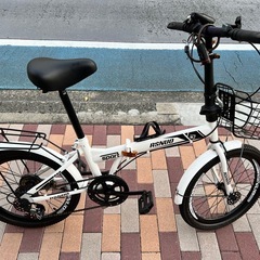 【美品】20インチ　折りたたみ自転車　7段変速