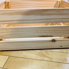 【再々値下げしました】IKEA　KNAGGLIG（パイン材木箱）×6箱の画像