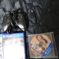 PS4ソフト＆有線コントローラーセットの画像