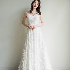 Sサイズ　フェザードレス 結婚式　ウエディングドレス　二次会　前撮り