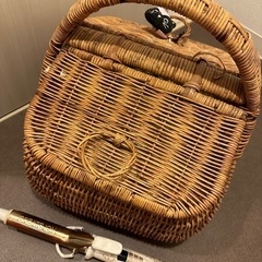 バスケット　ピクニック　かごバッグ 　の画像