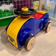 ■店頭引取限定■美品☆木製　乗用玩具　カート♪