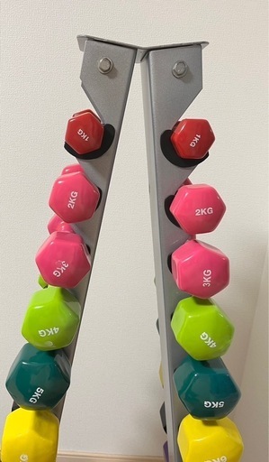 カラフルダンベルセット （美品）