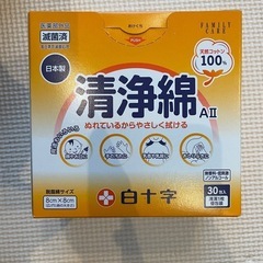 清浄綿 A II 100包入 日本製 8cm x 8cm