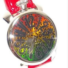 ガガミラノモデル/品目マヌアーレカラーマルチカラー素材SS/カワサイズケース径：約40mm　ベルト内径：最大約17cmランク中古＊ 超美品商品の画像