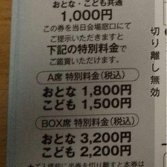 さくらサーカス割引きチケットの画像