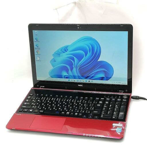 15.6型 NEC PC-LS350NSR 赤 i3 8GB BD Win11