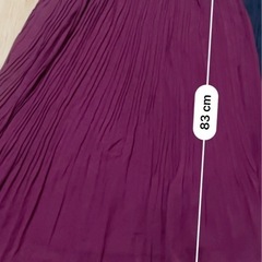 ロングスカート 2色セット（ワインレッド・黒）の画像