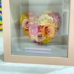 プリザードフラワー　花　飾り　玄関　リビング　おしゃれ　ハート　かわいいの画像