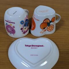 ディズニーランド　デザート　スーベニア　陶器　３個セットの画像