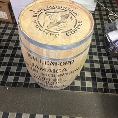 コーヒー樽　本物　アンティーク輸入雑貨の画像