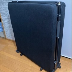 値段交渉可　キャスター付き折りたたみベッド　ブラック　綺麗　寝具...