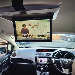 プレマシー20S　プレステージスタイル（特別仕様車）　車検7/3　走行74000ｋ　純正SSDナビ＆フリップダウンモニター＆フルセグＴＶ　カラーバックカメラ　ＥＴＣ　両側パワースライドドア　専用17AW　キセノン＆フォグ　３列7人乗の画像
