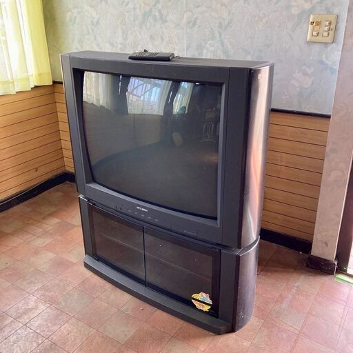 □ジャンク扱い□三菱・37型ブラウン管テレビ・37C-DX2（引取り限定