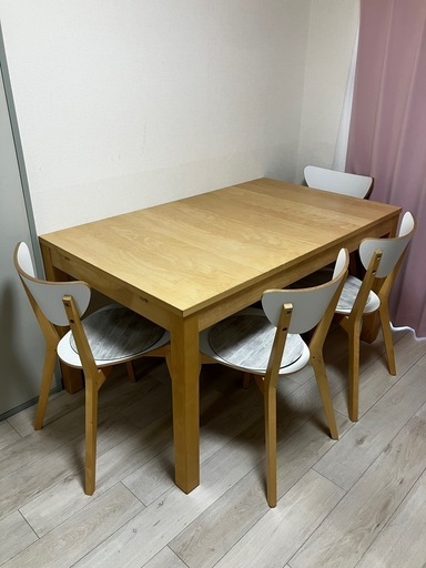 IKEA 伸長式ダイニングセット