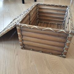 竹製BOX　アジアンの画像