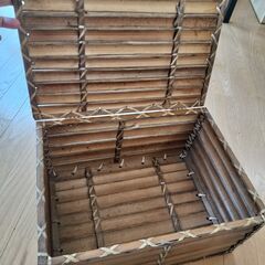 竹製BOX　アジアンの画像