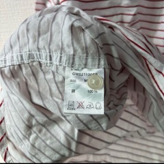 グローバルワーク　チュニック M シャツ　襟付き　7分丈　カジュアル　フォーマルの画像