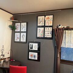 あのアフタヌーティーで有名なミュージックカフェアンジェスさんからミグランス一階交流スペースにて「おいしい手習いぬりえ　生徒さん作品展」開催のおしらせ　12月から無料配布の「カットして本当に使えるチラシ」をご用意しました。橿原市市役所分庁舎の1階にてぬりえの絵柄は冬シリーズ✿ - イベント