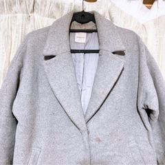 【OPAQUE.CLIP】オペークドットクリップ チェスターコート　L グレーの画像