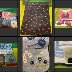 給食用セット、巾着、ハンカチまとめ売りの画像