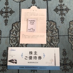 東武鉄道 株主優待乗車証/株主優待券