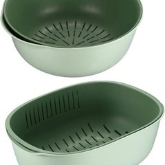 キッチンザルボウルセット プラスチック 水切り 野菜 果物 サラ...
