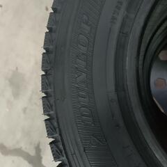 【新品 作業込み】スタッドレスタイヤ  145R12 6PR ４本セット ダンロップ ウインターマックスSV01の画像