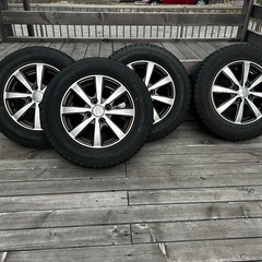GOODYEAR ICENAVI7 スタッドレスタイヤホイールセット 145/80R13の画像