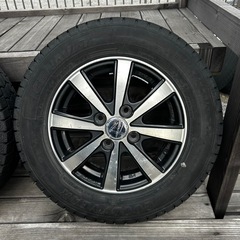 GOODYEAR ICENAVI7 スタッドレスタイヤホイールセット 145/80R13の画像