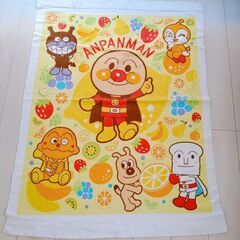 【No.282】値下げ！子供用タオルケット アンパンマン 2枚セット ドキンちゃん バイキンマンの画像