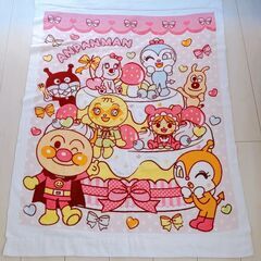 【No.282】値下げ！子供用タオルケット アンパンマン 2枚セット ドキンちゃん バイキンマンの画像