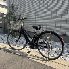 値下げ‼️電動アシスト自転車ブリジストン27型8段変速バッテリー交換済み8.7ahの画像