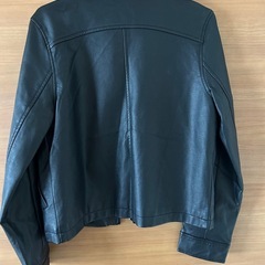 フェイク レザージャケット ライダースジャケット の画像