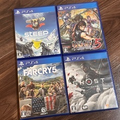 PS4 プレイステーション4 pro SSD500G交換済 デュアルショック2個 戦国無双 ファークライ ゴーストオブツシマ等 の画像