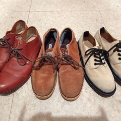 【27.0cm】Lee , Vans , Global Works シューズ　靴　メンズ　３足　の画像