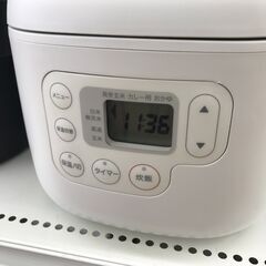 ★ジモティ割あり★ 無印良品 炊飯ジャー MJ-RC3A2 3合炊き 2021年製 動作確認／クリーニング済み KJ7213の画像