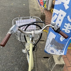 ⭐️未使用⭐️21TECHNOLOGY 24インチ電動アシスト自転車 クリーム No.1634の画像