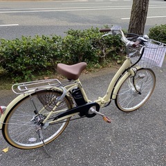 ⭐️未使用⭐️21TECHNOLOGY 24インチ電動アシスト自転車 クリーム No.1634の画像