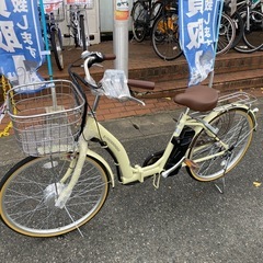 ⭐️未使用⭐️21TECHNOLOGY 24インチ電動アシスト自転車 クリーム No.1634の画像