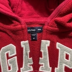 フード付きロンパース　80サイズの画像