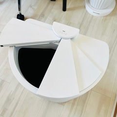 0円！DiETZ (ディーツ) DustBox30 足センサー スライド式 自動 自動ゴミ箱 ダストボックス 30L (オフホワイト)の画像