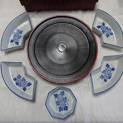 未使用品、政山窯、一菊回転オードブルの画像