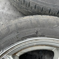 夏タイヤ　タイヤ　ホイール　中古　4本セット　165/65/R14 2017年　5.5J インセット38の画像