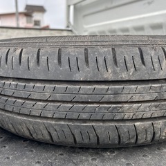 夏タイヤ　タイヤ　ホイール　中古　4本セット　165/65/R14 2017年　5.5J インセット38の画像