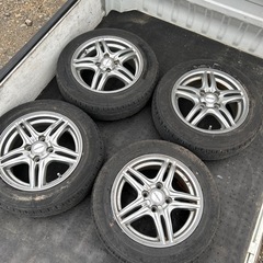 夏タイヤ　タイヤ　ホイール　中古　4本セット　165/65/R14 2017年　5.5J インセット38