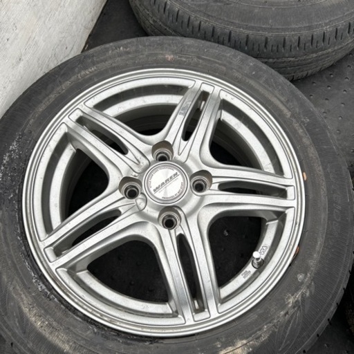 夏タイヤ　タイヤ　ホイール　中古　4本セット　165/65/R14 2017年　5.5J インセット38